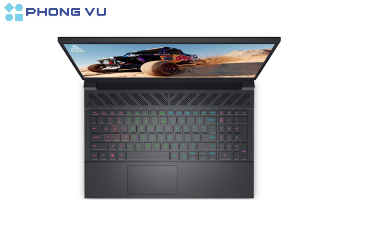 Dell Gaming G15 5530 được trang bị bàn phím RGB 4 vùng
