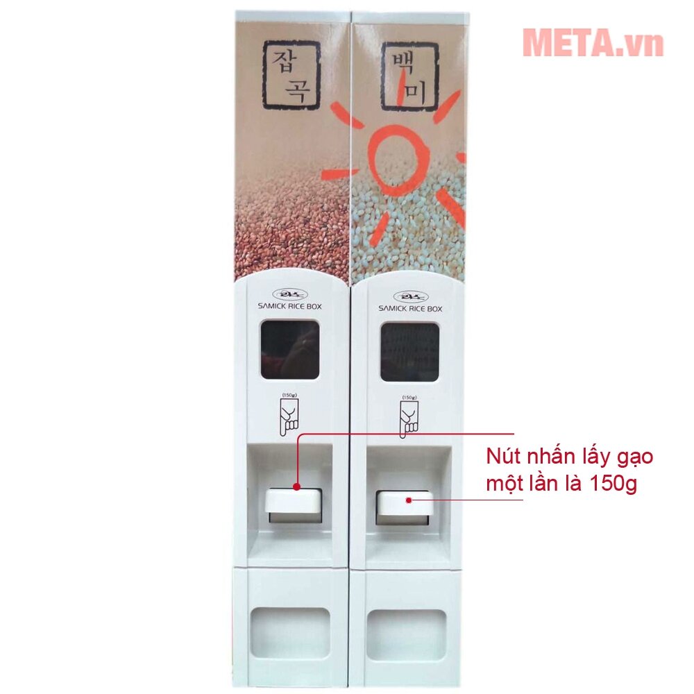 Thùng đựng gạo Samick SR-520W 2 ngăn 20kg Thùng đựng gạo Samick SR-520W 2 ngăn 20kg
