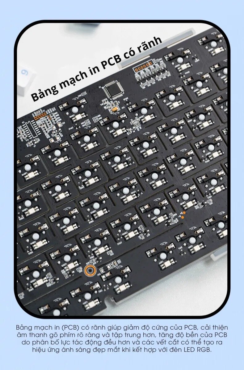 Bàn phím cơ LEOBOG Hi98 (Trắng / White dragon switch) 12