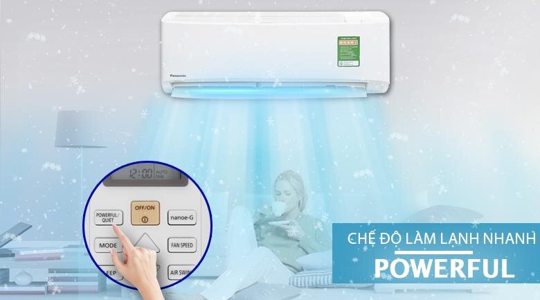 Điều hòa Panasonic 1 chiều inverter PU12UKH-8 12.000BTU