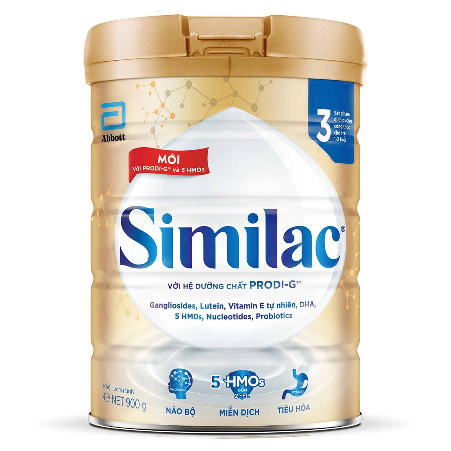   Similac 5G số 3 900g dành cho bé từ 1 - 2 tuổi