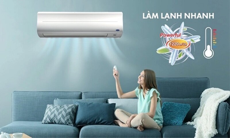Điều hòa Carrier 18000 BTU 1 chiều 38/42CER018-703 gas R-410A