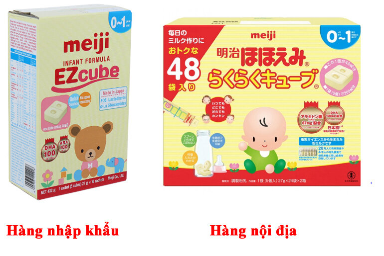 Có sữa Meiji thanh số 0 nhập khẩu không hay chỉ có hàng nội địa Nhật?
