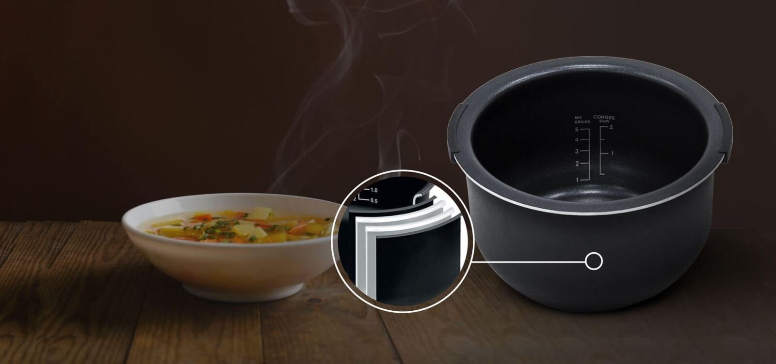 Nồi cơm Điện tử cao tần 1.8L Sharp KS-IH190V-BK