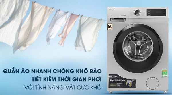 Máy giặt lồng ngang Toshiba TW-BK105S3V (SK) - 9,5kg Máy giặt lồng ngang Toshiba TW-BK105S3V (SK) - 9,5kg
