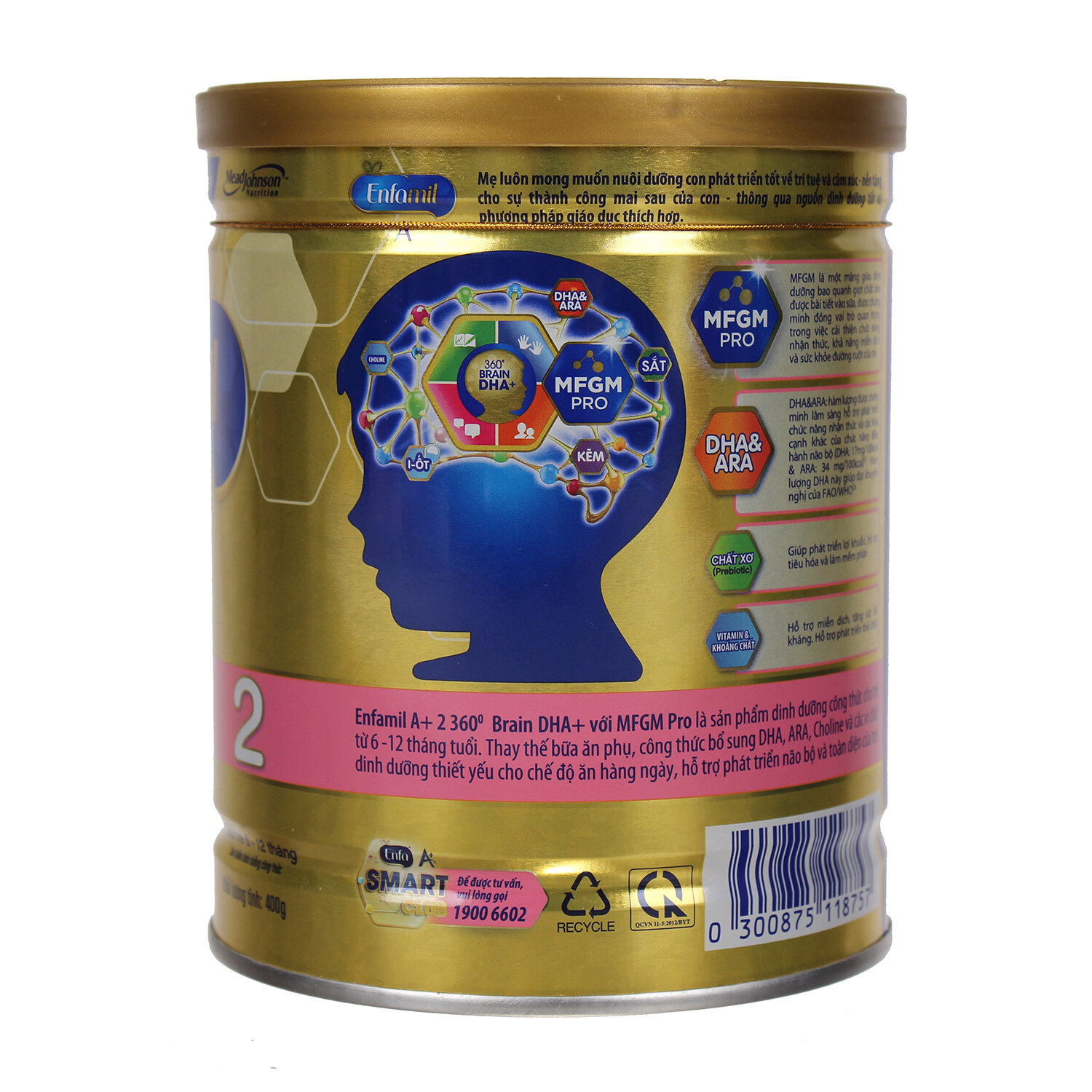  Sữa Enfamil A  2 400g (6 - 12 tháng)