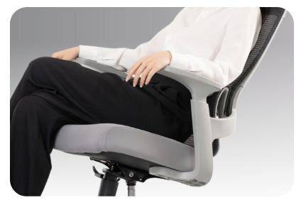 Ghế công thái học GAMI Core Black (Lưng lưới, đệm) 4