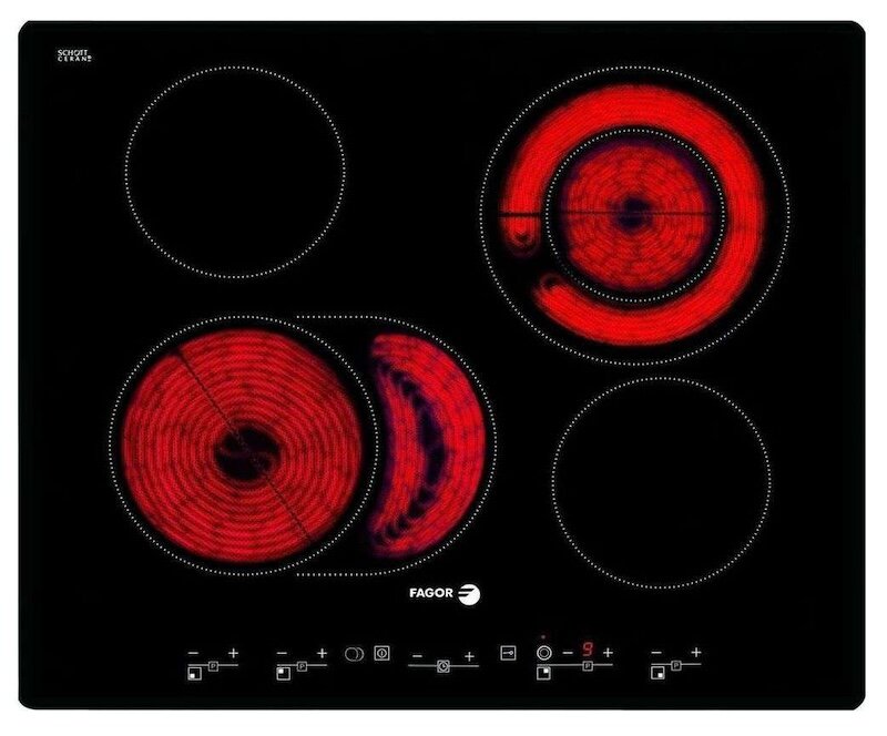 Bếp hồng ngoại Fagor 2VFT-211AS sử dụng bức xạ hồng ngoại giúp nấu nướng nhanh chóng (Ảnh: Fagor).