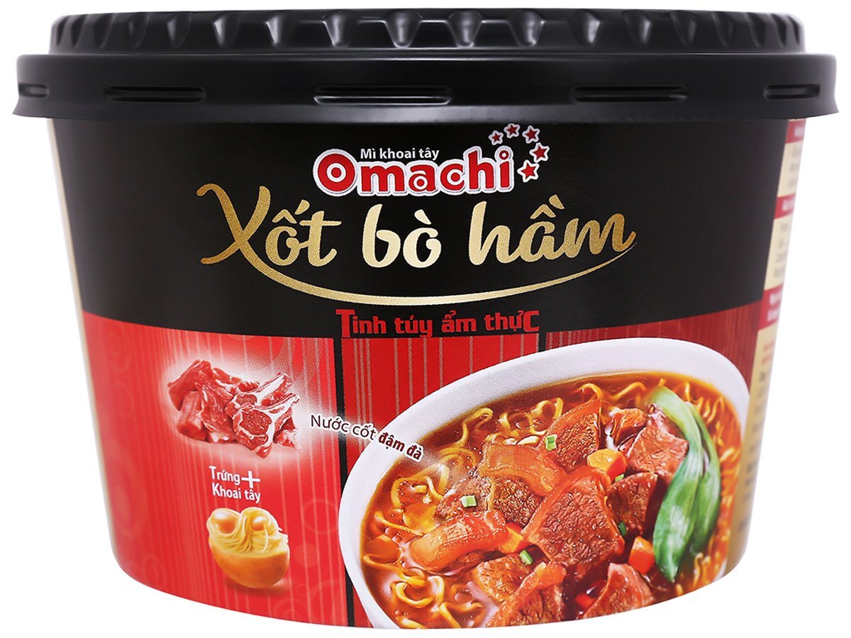 Hình ảnh ly mỳ Omachi sang trọng, tinh tế