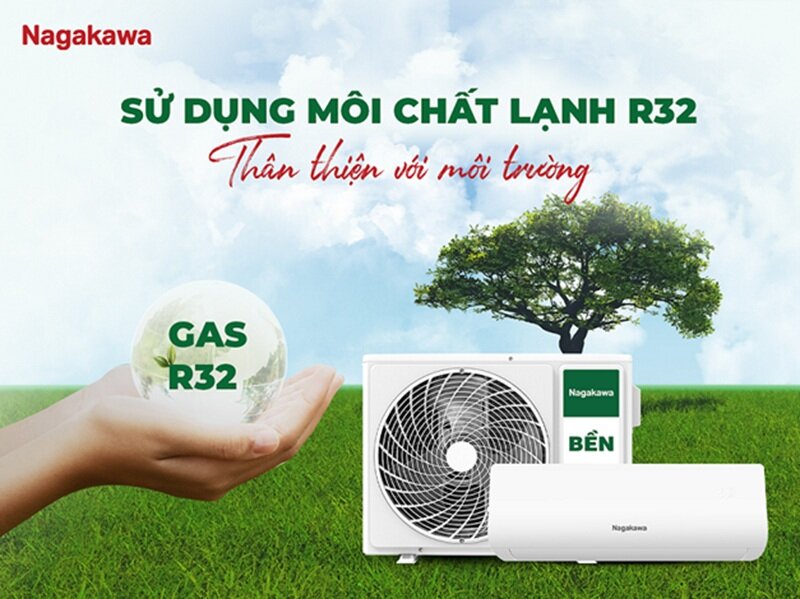 Điều hòa Nagakawa 24000 BTU 1 chiều NS-C24R2B52 gas R-32