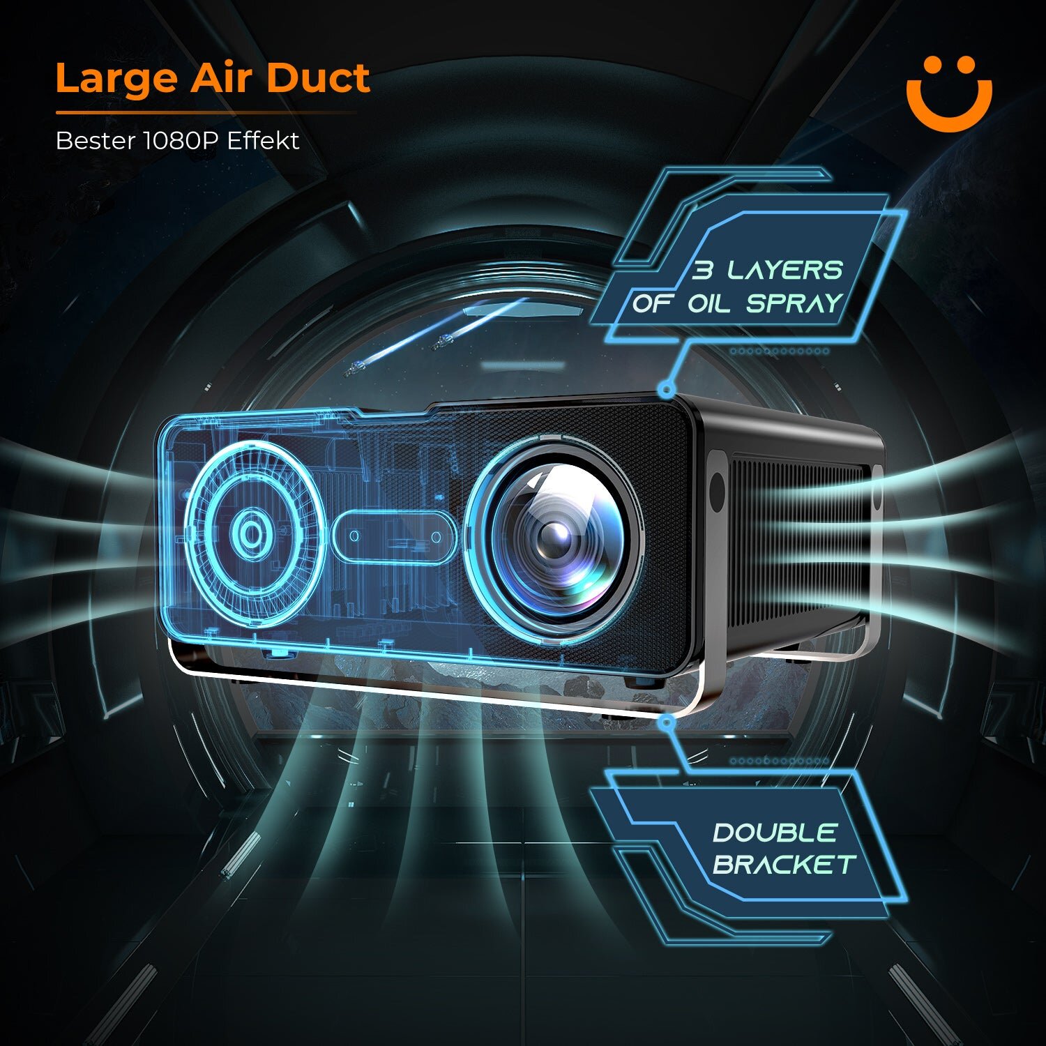 Máy chiếu văn phòng có hệ thống tản nhiệt tốt Máy chiếu văn phòng