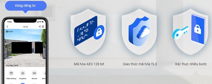 Camera Wifi Ezviz H3 3K 5MP