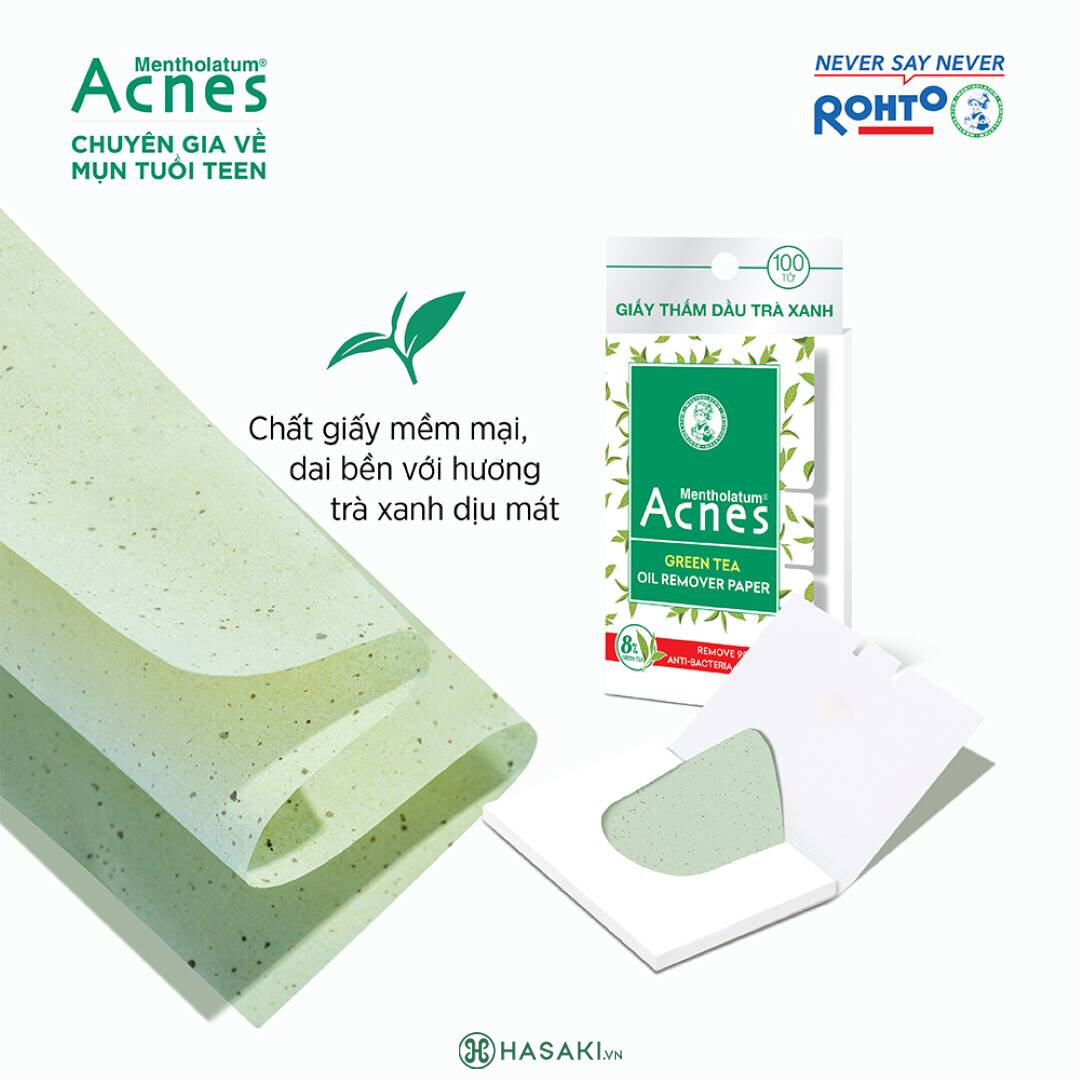 Giấy Thấm Dầu Acnes Trà Xanh 