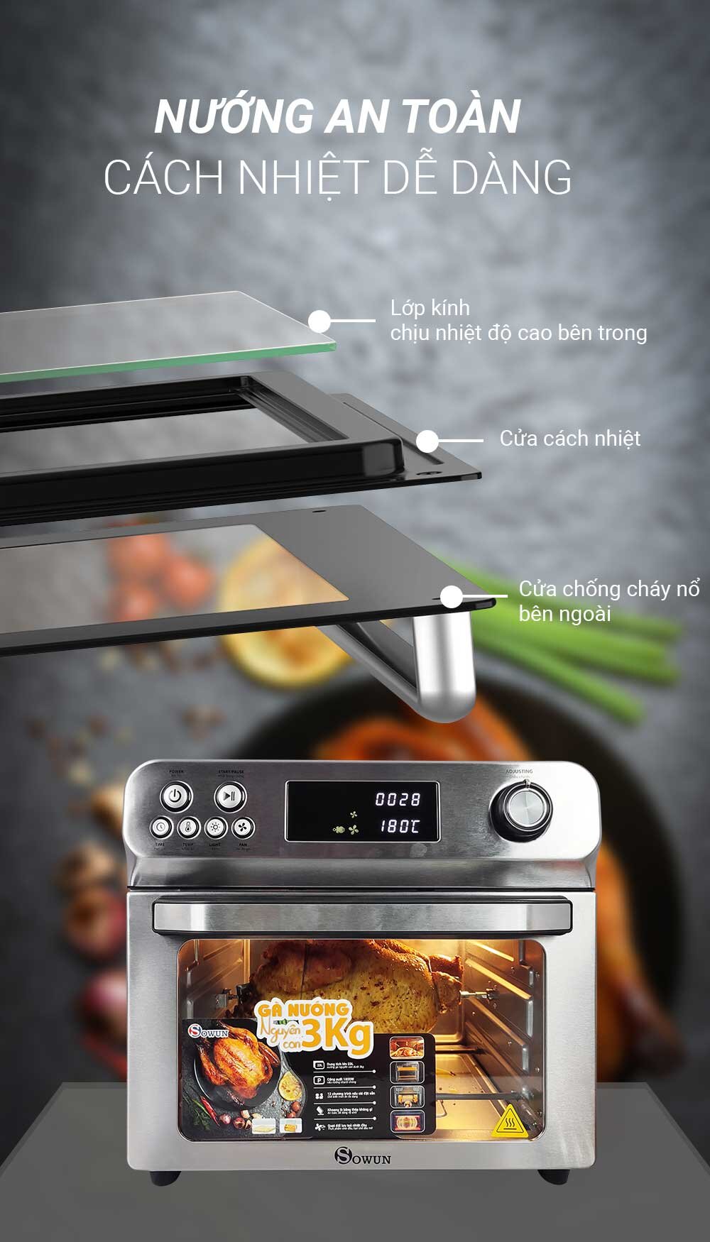 nồi chiên không dầu cơ