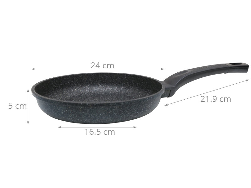 Chảo nhôm chống dính đá hoa cương 24 cm Sunhouse SBD24 Chảo nhôm chống dính đá hoa cương 24 cm Sunhouse SBD24
