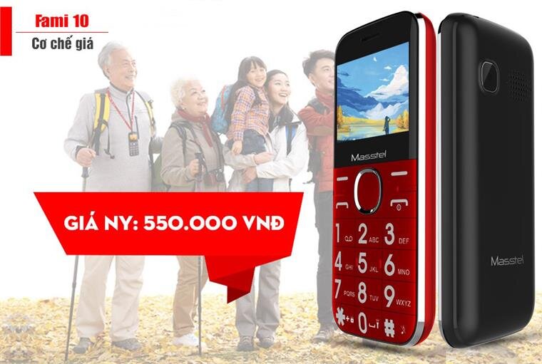 Điện thoại Masstel Fami 10 Gold