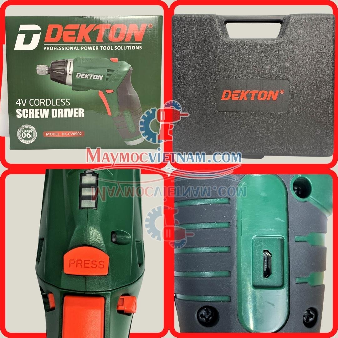 Máy vặn vít pin Dekton DK-CV0502