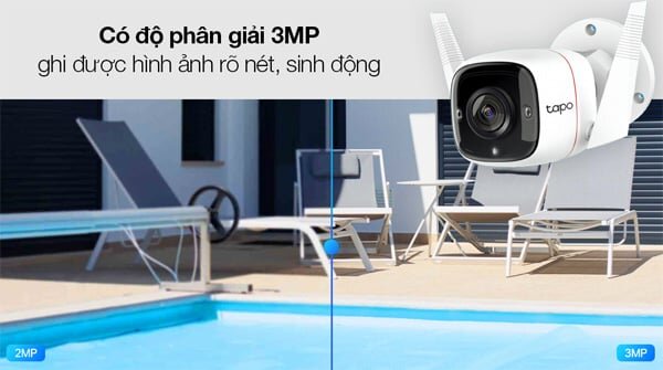Camera an ninh ngoài trời Wifi TP-Link Tapo C310 3MP