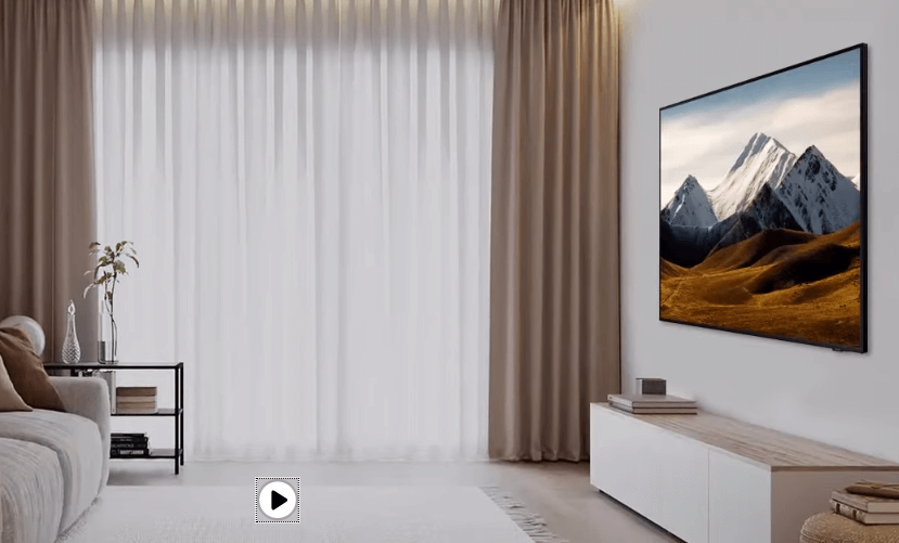 Smart tivi Samsung 4K Crystal UHD 75 inch UA75DU8000KXXV có thiết kế thanh mảnh