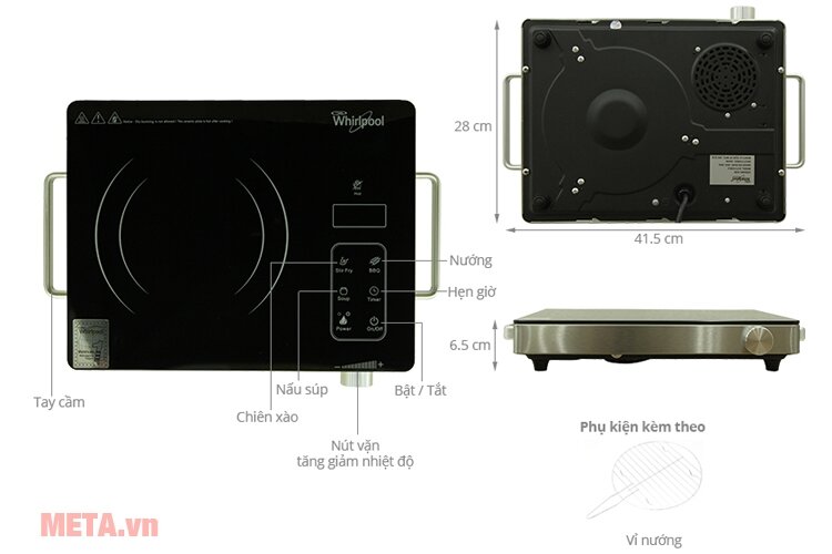 Bếp hồng ngoại Whirlpool ACT312/BLV