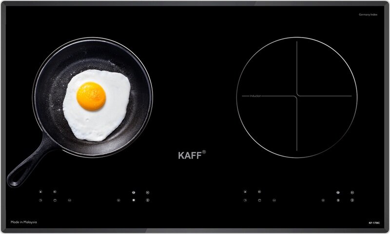 Bếp từ hồng ngoại âm 2 vùng nấu Kaff KF-179IC