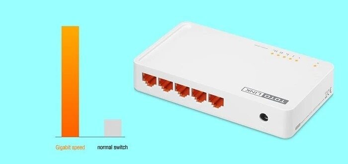 Switch Totolink 5P 10/100/1000Mbps S505G V3 4