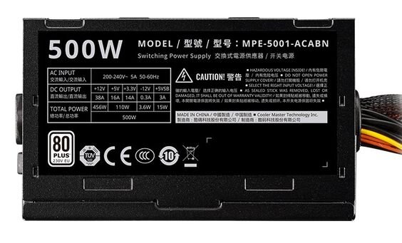 Cooler Master Elite V4 500W (Ảnh 3)