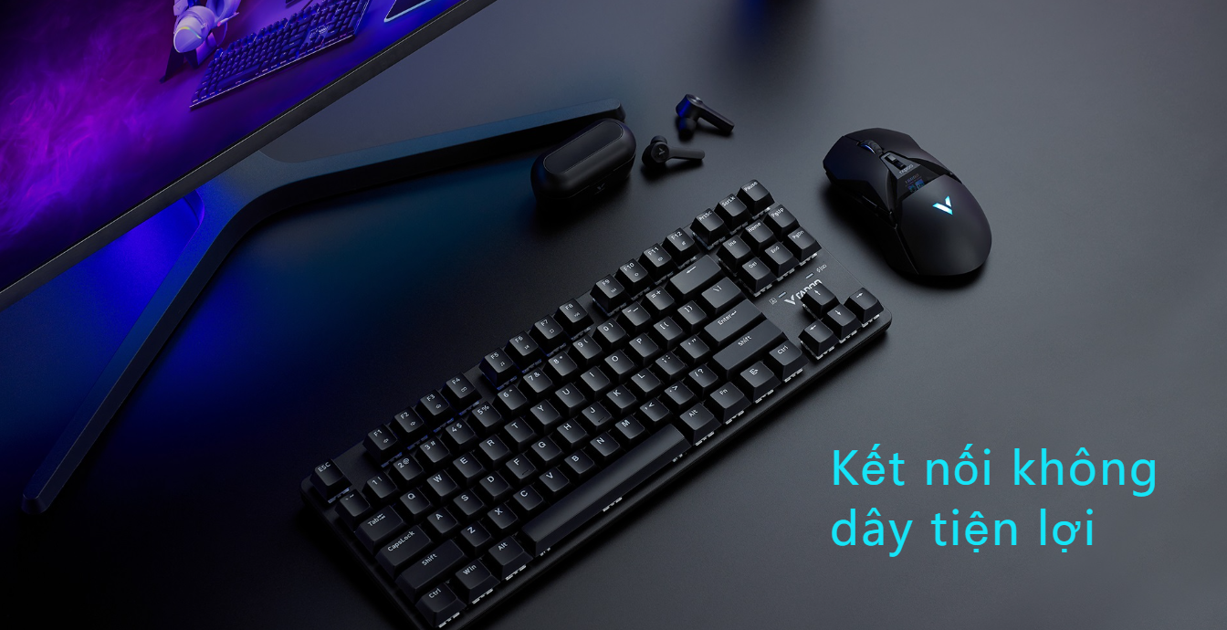 Bàn phím cơ không dây Rapoo V500 PRO-87 TKL Black Switch (Không Led) 2