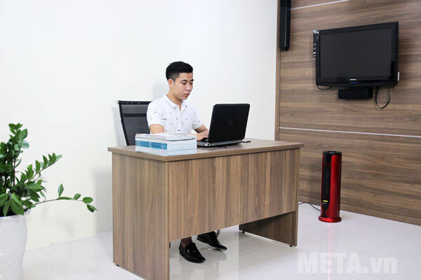 Quạt sưởi gốm Ceramic FujiE CH-1600 (đỏ đen)