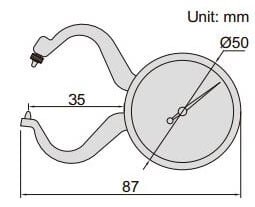 Insize 2863-10 có đường kính 50mm Insize 2863-10