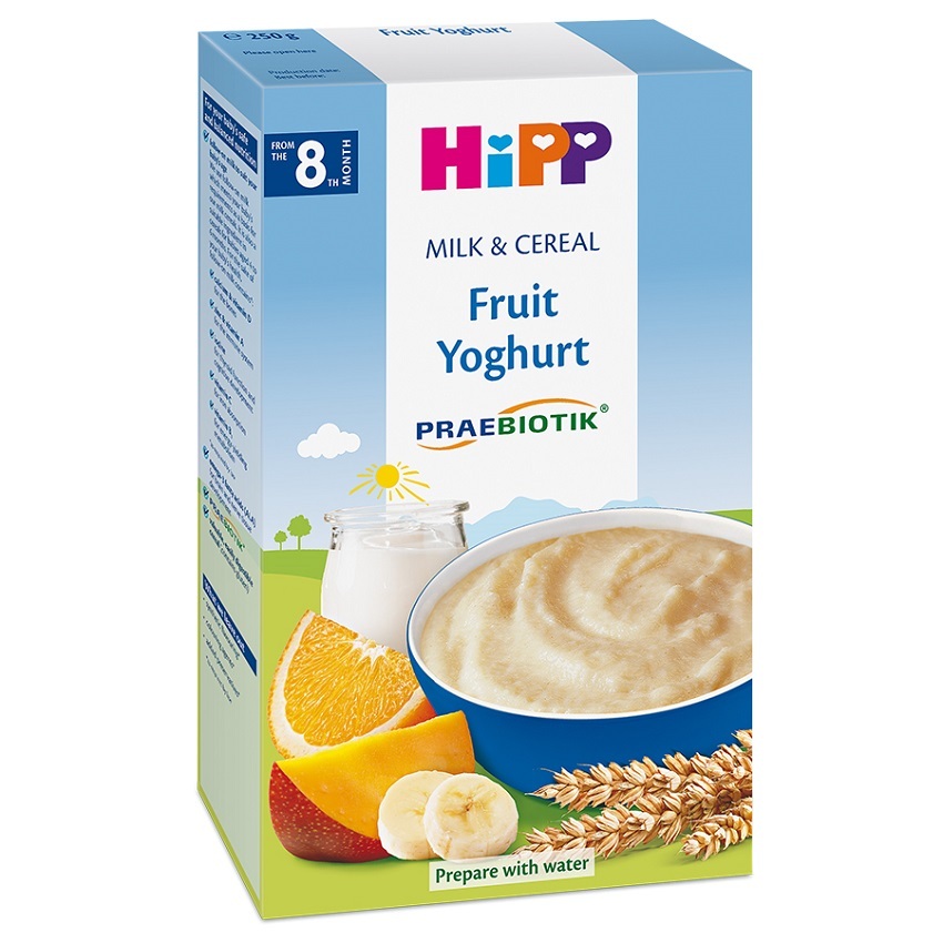 Bột ăn dặm HiPP sữa chua hoa quả nhiệt đới cho bé từ 8 tháng Bột ăn dặm HiPP sữa chua hoa quả nhiệt đới cho bé từ 8 tháng