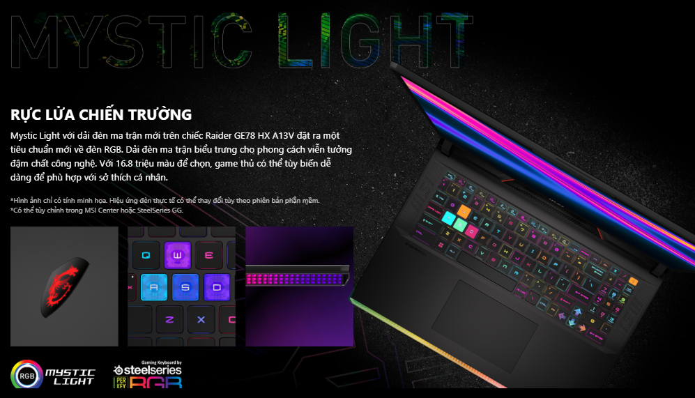 Laptop MSI Gaming GE78 HX Raider (13VH -076VN)