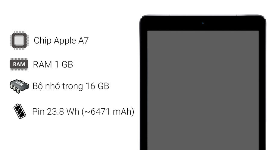 Máy tính bảng iPad Mini 3 Retina Cellular 16GB
