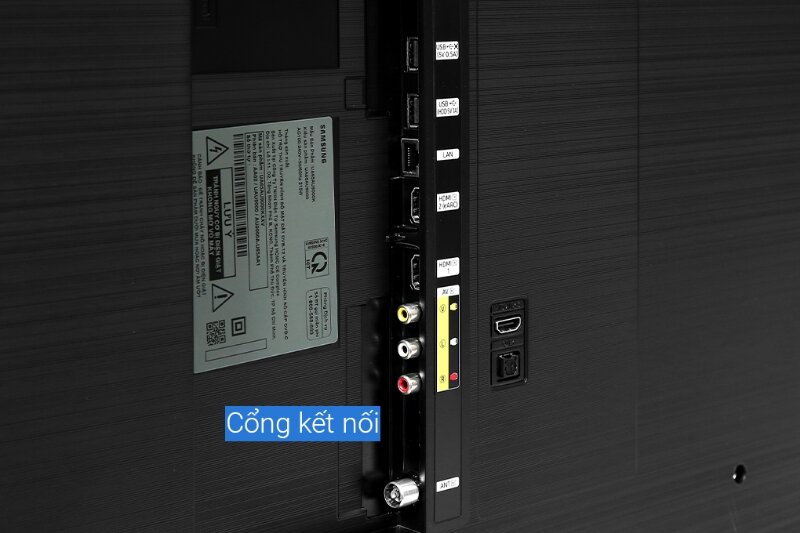 Smart tivi Samsung 65 inch 4k UA65AU9000  cổng kết nối