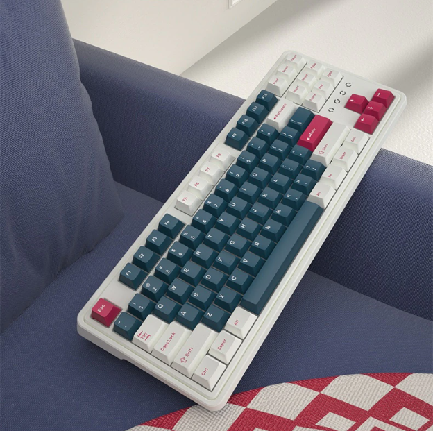 Bàn phím cơ FLEsport CMK87 CPM Metal Heart RGB 3 Mode Coolmint sw (Kailh Box) 10