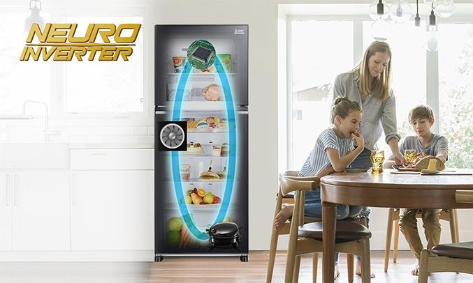 Tủ lạnh Mitsubishi Electric MR-FX43EN-GSL - 344 Lít Inverter Tủ lạnh Mitsubishi Electric MR-FX43EN-GSL - 344 Lít Inverter