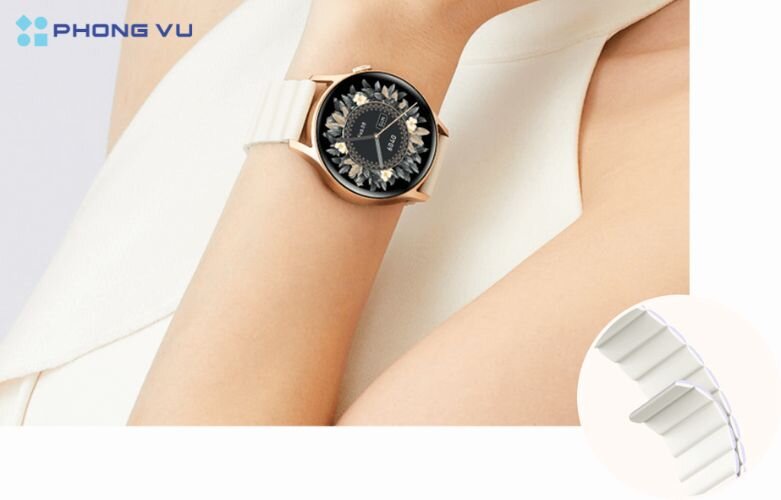 Với màn hình vừa đủ, hình ảnh sắc nét, đồng hồ thông minh lady Kieslect Lora 2 giúp người dùng năm bắt thông tin về sức khỏe hoặc các thông báo quan trọng