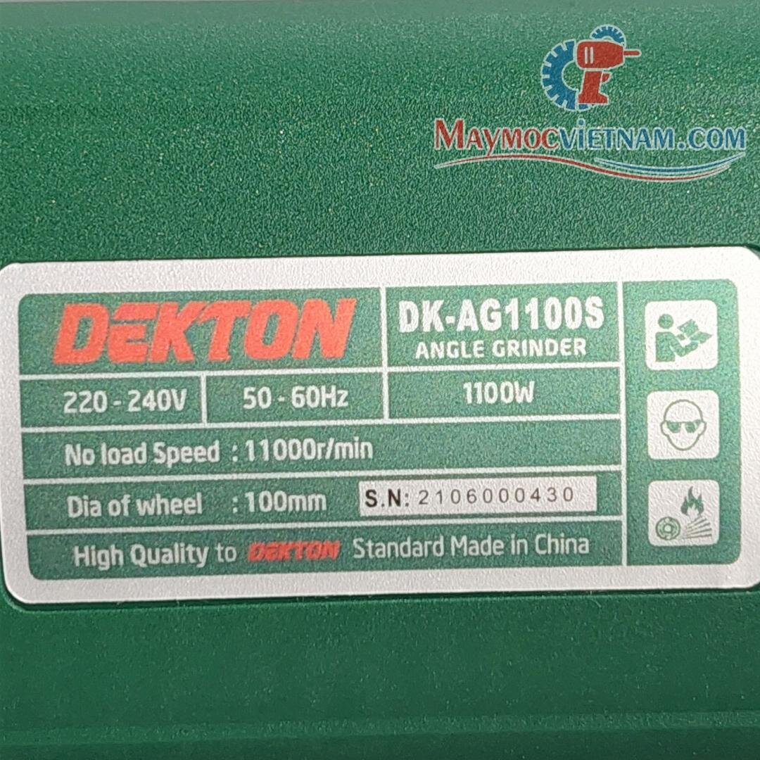 Máy mài chỉnh tốc Dekton DK AG1100S