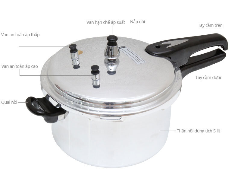 Nồi áp suất cơ Goldsun PC-GJY50W 5.0 lít