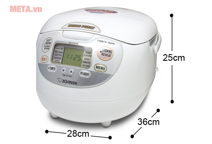 Nồi cơm điện Zojirushi NS-ZAQ18-WZ - 1,8 lít Nồi cơm điện Zojirushi NS-ZAQ18-WZ - 1,8 lít