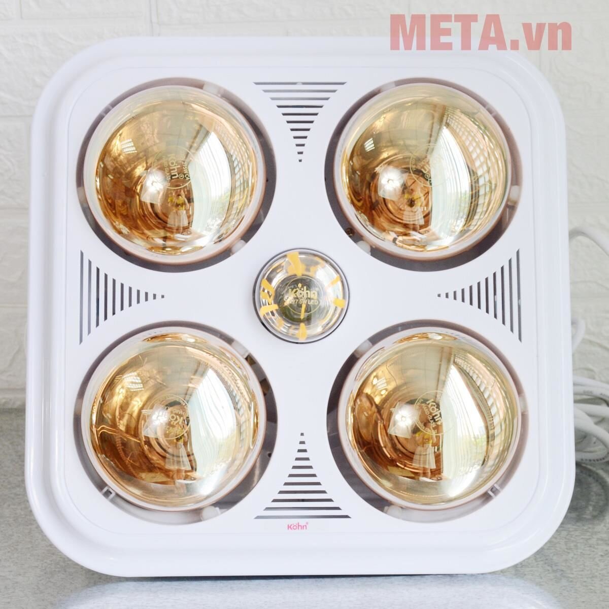 Đèn sưởi nhà tắm âm trần Braun Kohn BU04G