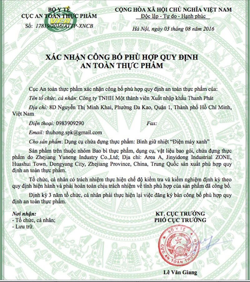 Bình giữ nhiệt inox 500 ml DMX 003