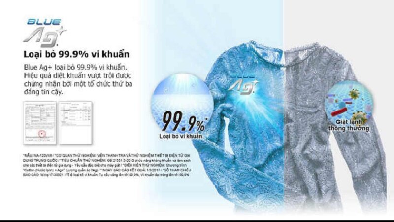 Máy giặt Panasonic Inverter 10 kg NA-120VX6LV2