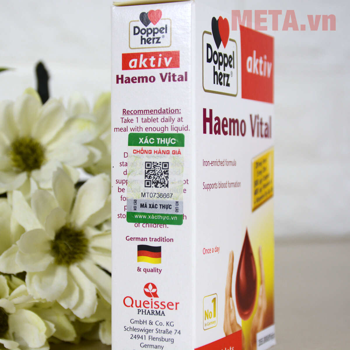 Thực phẩm bổ sung sắt Doppelherz Aktiv Haemo Vital (30 viên)