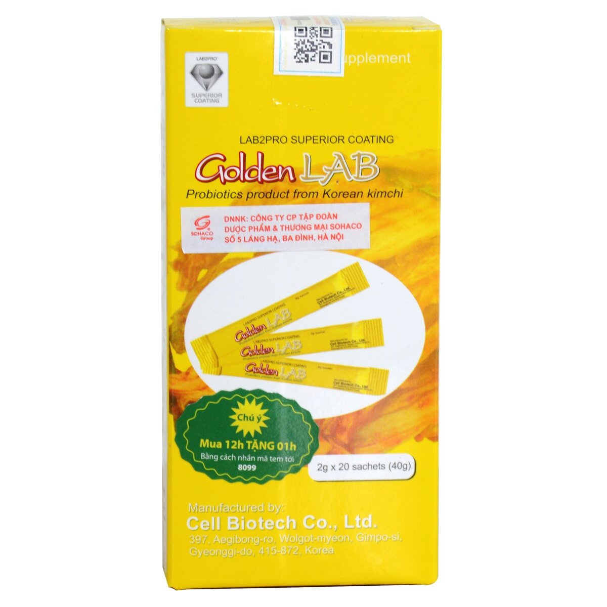 Men vi sinh Golden Lab