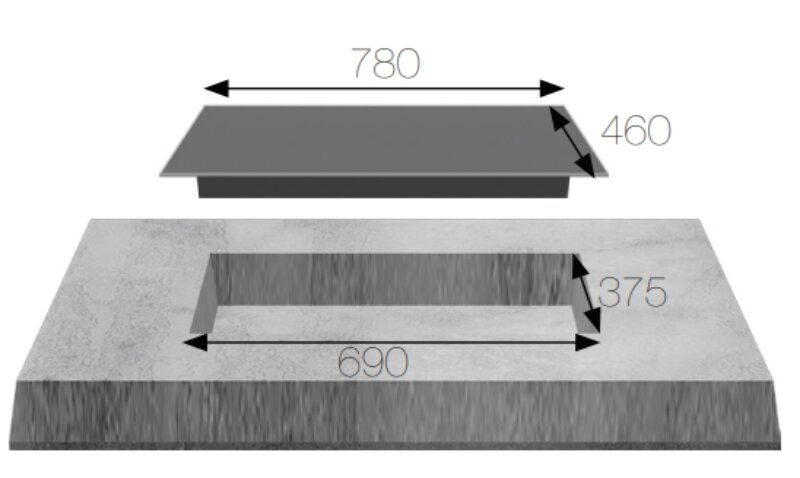 Bếp gas âm Kaff KF-670