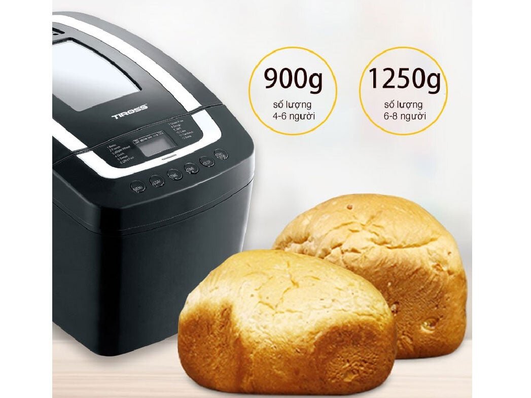 Máy làm bánh mì lựa chọn được trọng lượng làm bánh Máy làm bánh mì