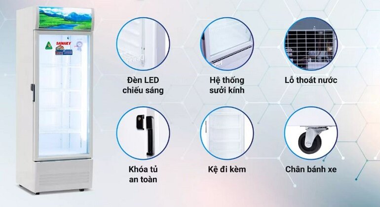 Tủ mát Sanaky Inverter 1 cánh 240 lít VH-3089K3