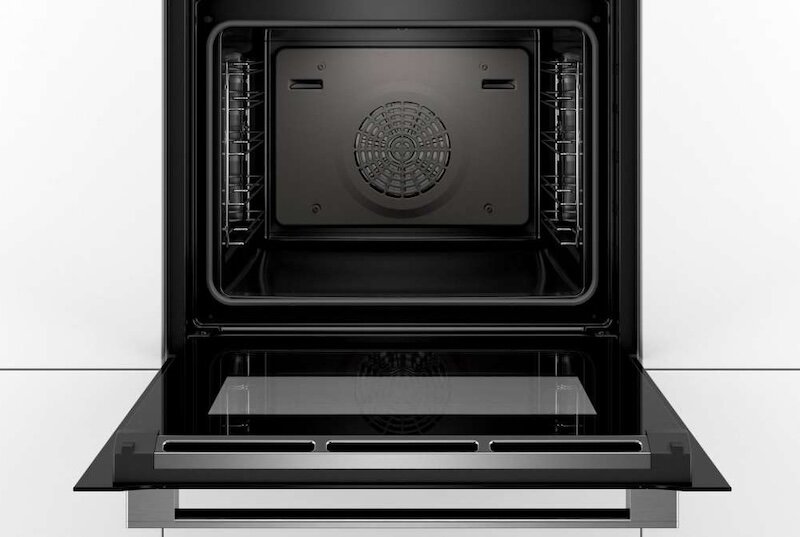 Dung tích 71 lít của lò nướng Bosch HBG633NB1 Serie 8 mang đến sự linh hoạt tối đa