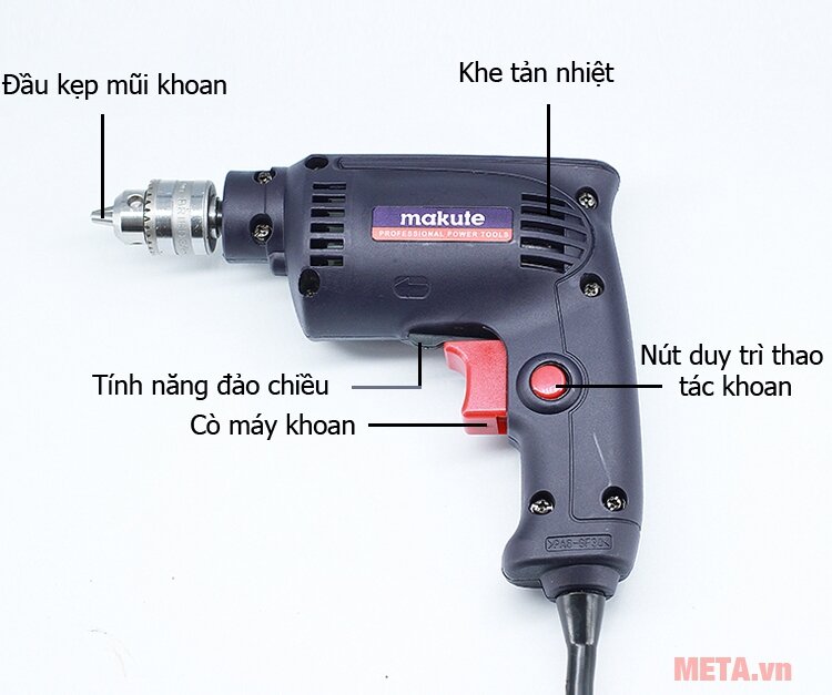 Máy khoan điện Makute ED001